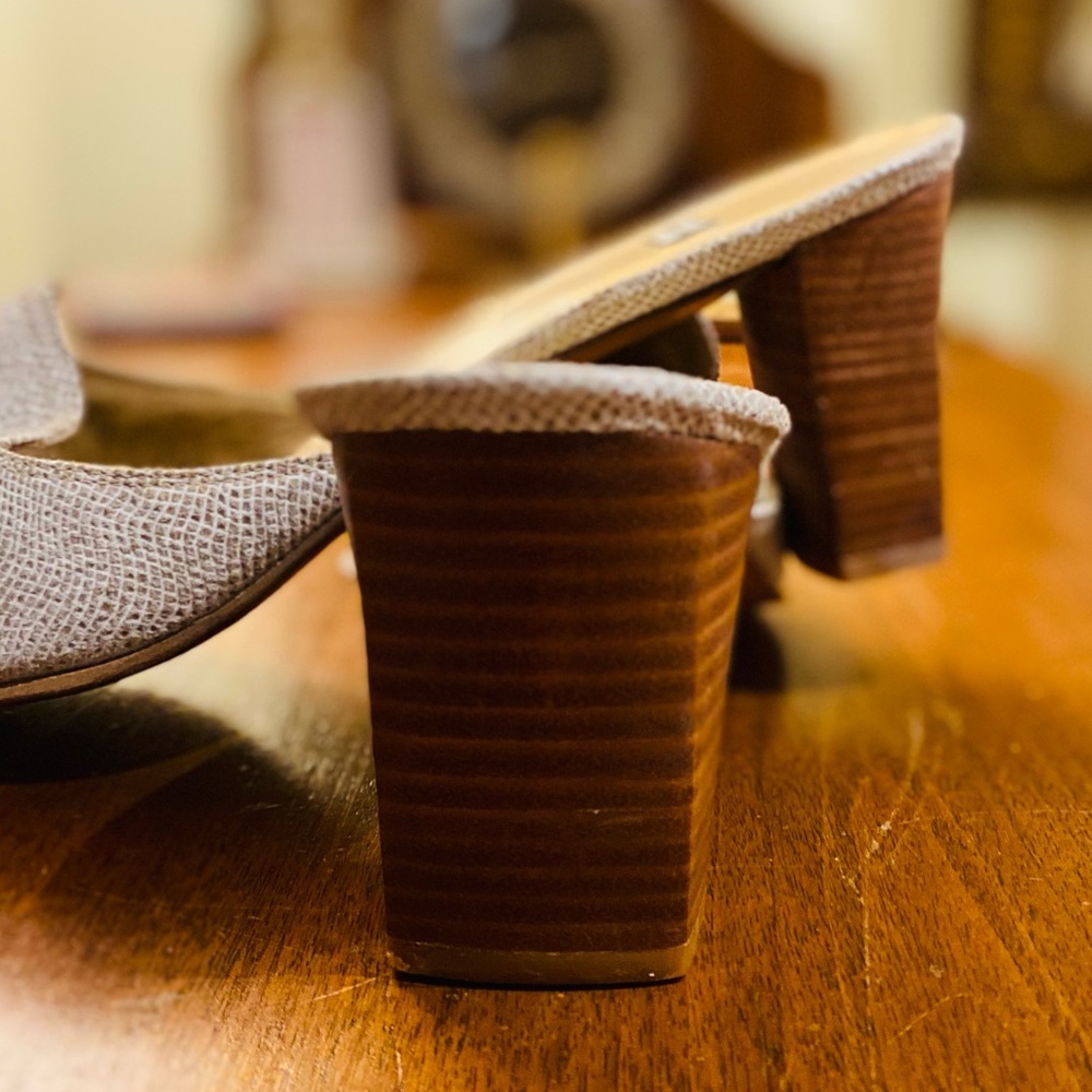 Stuart Weitzman Mules Reptil Leather Made in Spain New without tag Size 11.5 - Picture 4 of 13